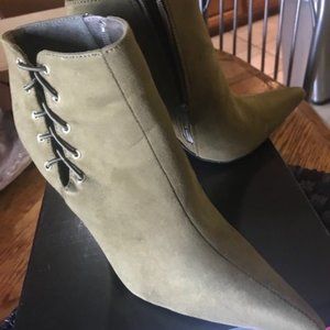 Olive Green Booties